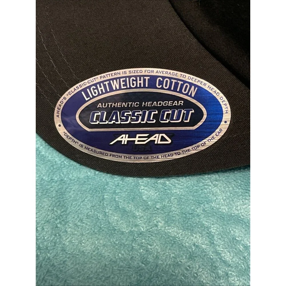 NWT Corales PGA Tour Black Cap By AHEAD - White & Gold Logo / R,W,&B PGA PATCH - Picture 3 of 16